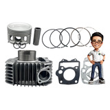 Kit Motor Pistão Anéis Honda Biz 125 Injetada 09 17