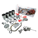 Kit Motor Pistão Anel Camisa Bronzinas Juntas Bomba Vw Gaso