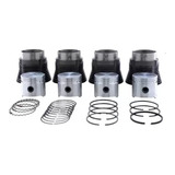 Kit Motor Pistão Camisa Anéis Vw 1600 Ar Moderno Gasolina 1984 Em Diante Fusca Kombi Saveiro Gol