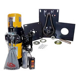 Kit Motor Porta De Enrolar Portas Aco Até 600kgs 220v