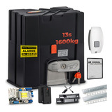 Kit Motor Portão Industrial Ppa Dz 2000 6m Crem Botoeira Cor Preto Frequência 433mhz Tamanho Da Engrenagem Z17 220v