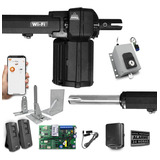 Kit Motor Portão Pivo 1 3 1 Folha Super Wifi 3 Sup Trava Ppa