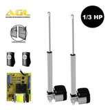 Kit Motor Portão Pivotante Duplo 2 Folhas Braço 0 75cm 1 3hp