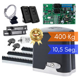 Kit Motor Portão Ppa Dz R 400 Deslizante 1 4 110 Volts Cor Preto Tamanho Da Engrenagem Z14 Frequência 60 Hz Voltagem 127v