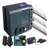 Kit Motor Portão Rossi Dz Nano Nitro 127 220v 5m Cremalheira