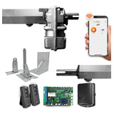 Kit Motor Ppa Portão Pivotante Super 1 Folha Wifi 3 Suportes
