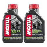 Kit Motul Fork Oil Expert 15w Medium heavy 2 Litros