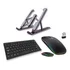 Kit Mouse Teclado E Suporte Para Notebook Sem Fio Bluetooth