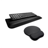Kit Mousepad Apoio Ergonômico Punho De Teclado Home Office