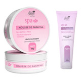 Kit Mousse De Parafina Esfoliante Mãos E Pés Spa