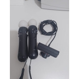 Kit Move Ps3 Playstation 3 Move Câmera Jogo Bastão Usado