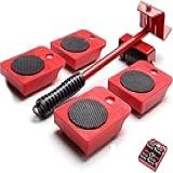 Kit Movedor De Móveis Com Rodinhas 5 Peças - Suporta 200kg- Ideal Para Mudanças E Limpeza