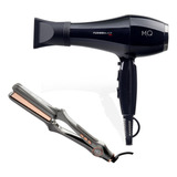 Kit Mq Secador Turbo Black 2400w 127v   Chapinha Pro 480 Bv