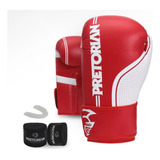 Kit Muay Thai Boxe Luva Bandagem Protetor Bucal Feminino