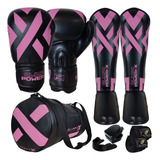 Kit Muay Thai Luva Caneleira Bolsa