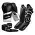 Kit Muay Thai Pretorian Elite Prata C/ Caneleira E Bandagem