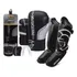 Kit Muay Thai Pretorian Fx1 Prata Caneleira Bandagem E Bucal