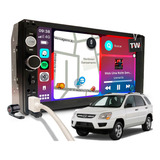Kit Multimídia Rádio Android Auto Carplay Via Cabo Música Bt