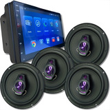 Kit Multimidia Ultron Play 7pol 2 Par Alto falantes 6 Pol