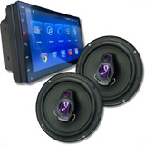 Kit Multimidia Ultron Play 7pol Par Alto falantes 6 Pol 