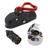 Kit Munheca 2 5 Ton Tomada Cromada Plug Preto