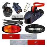 Kit Munheca 2500kg Lanterna Carretinha Canoinha Led Tomadas