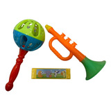 Kit Musical A Bandinha C 3 Instrumentos Educativo Infantil