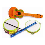 Kit Musical Bandinha C 4 Instrumentos Educativo Infantil