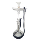 Kit Narguilé Sultan Miid Silver Rosh Pro Hookah Gold Branco