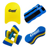 Kit Natação Cressi Prancha Pullbouy Caneleira Halter 1 2 Kg
