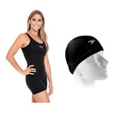 Kit Natação Hidroginástica Macaquinho Speedo Touca Xtrafit