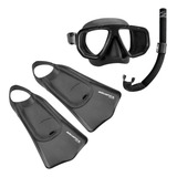 Kit Natação Máscara Snorkel E