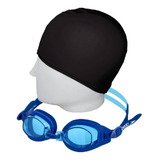 Kit Natação Óculos Speedo Free 3 0 Touca Tecido pano 