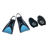 Kit Natação Speedo Nadadeira Power Palmar Acqua Pé De Pato