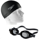 Kit Natação Speedo Óculos E Touca Adulto Piscina Mergulho