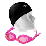 Kit Natação Speedo Óculos Freestyle Touca Xtrafit Tecido