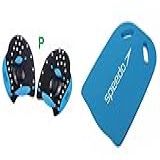 Kit Natação Speedo Palmar Power Paddles Prancha Swim Palmar P Baixa Intensidade Prancha Azul 