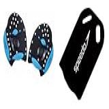 Kit Natação Speedo Palmar Power Paddles Prancha Swim Preto Palmar P 