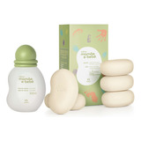 Kit Natura Mamãe E Bebê Água De Colônia Sabonete Barra 5un