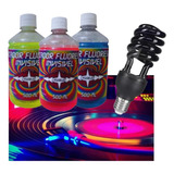 Kit Neon Iluminação Luz Negra 36w 3 Tintas Codificadores