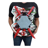 Kit Ninja 7 Peças Espada Suporte Estrela Le Plastic Cor Cinza