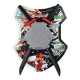 Kit Ninja Espadas Suporte P Costas Estrela Le Plastic