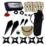 Kit Ninja Naruto Bandana Colar Nuvem Anel Cosplay Geek