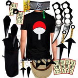 Kit Ninja Naruto Kunai Camisa Naruto Uchiha Sasuke Itachik69