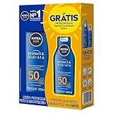 Kit NIVEA SUN Protetor Solar Protect   Hidrata FPS50 200ml   Protetor Solar Protect   Hidrata FPS50 100ml  Nivea
