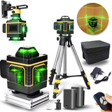 Kit Nível A Laser Verde 16 Linhas Profissional 360 Com Tripé