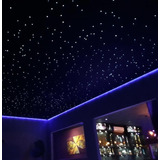 Kit Noite Estrelado 400 Fibra Ótica Efeito Estrelado Rgb