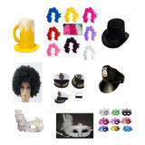 Kit Noivos Festa De Casamento cartola plumas máscara A Noiva