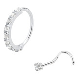 Kit Nostril Piercing Prata
