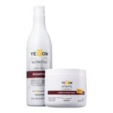 Kit Nutritive Shampoo 500ml E Máscara 500ml Yellow